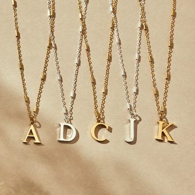 Initial necklaces