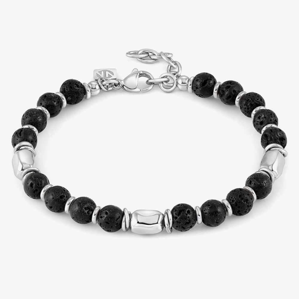 Nomination Black Instinct Lava Stone Bracelet
