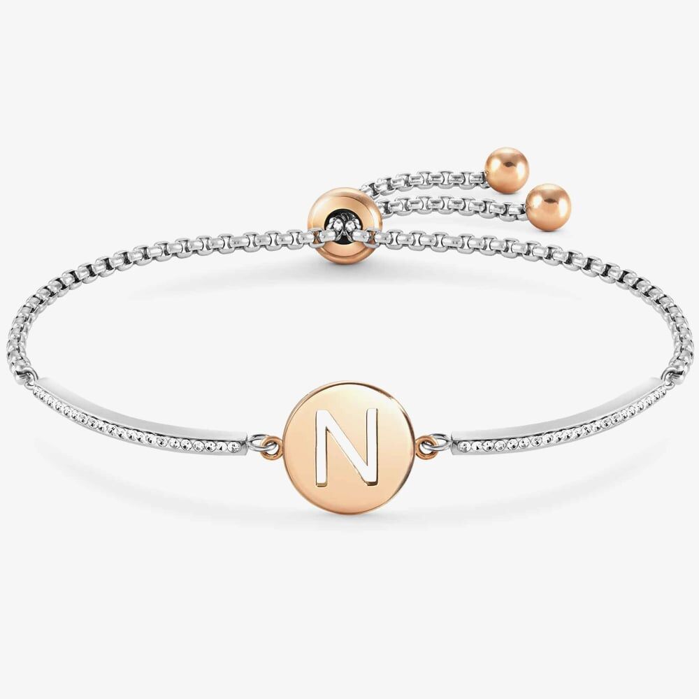 Nomination Milleluci Initial N Two-Tone Toggle Bracelet