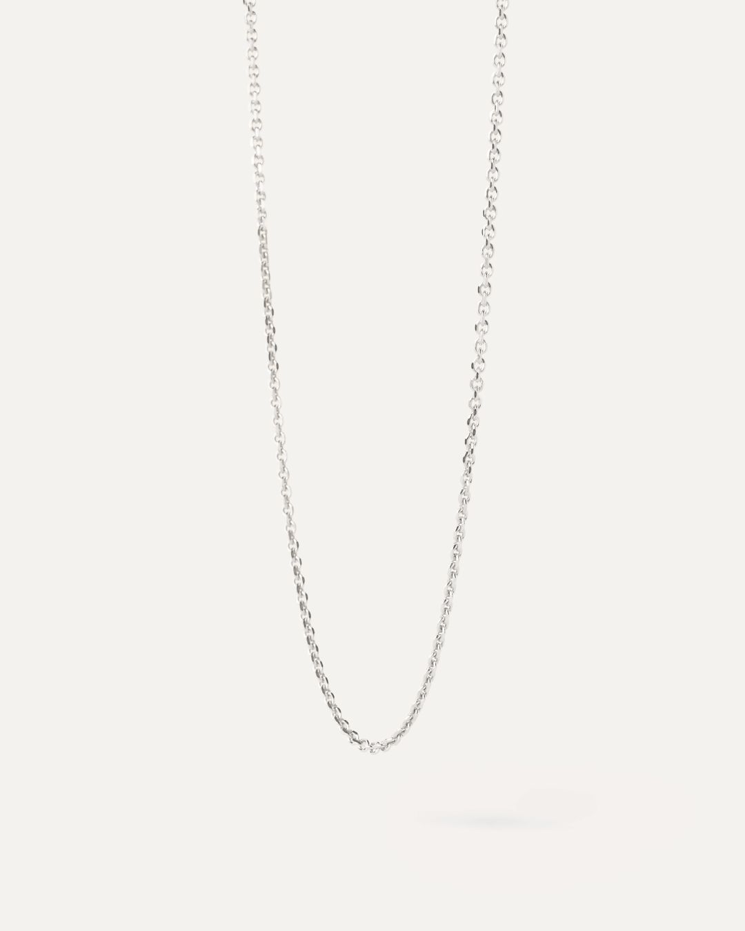 Elegant Sterling Silver Adjustable Chain Necklace for Women, 40-50cm, Delicate & Versatile
