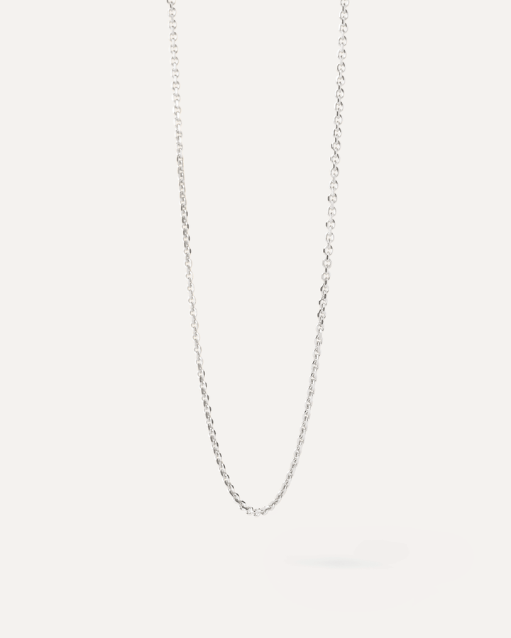 Elegant Sterling Silver Adjustable Chain Necklace for Women, 40-50cm, Delicate & Versatile