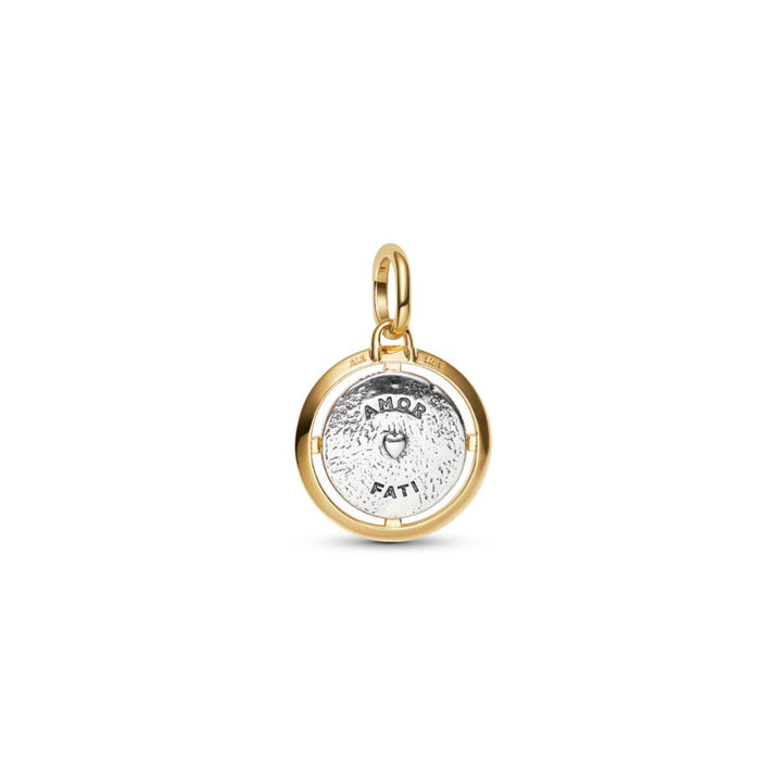 14K Gold-Plated Medallion Cupids Sterling Silver with Clear Cubic Zirconia image 5