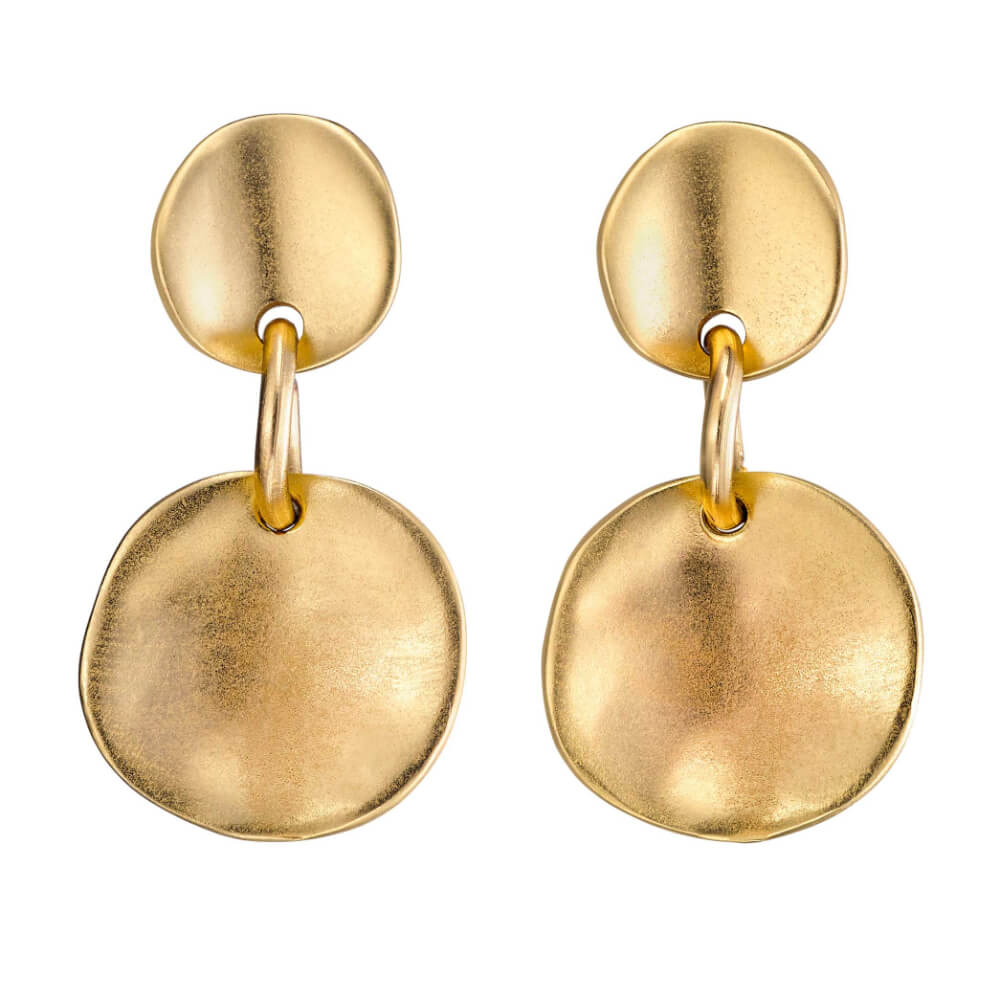 18K Gold-Plated Hinged Earrings image