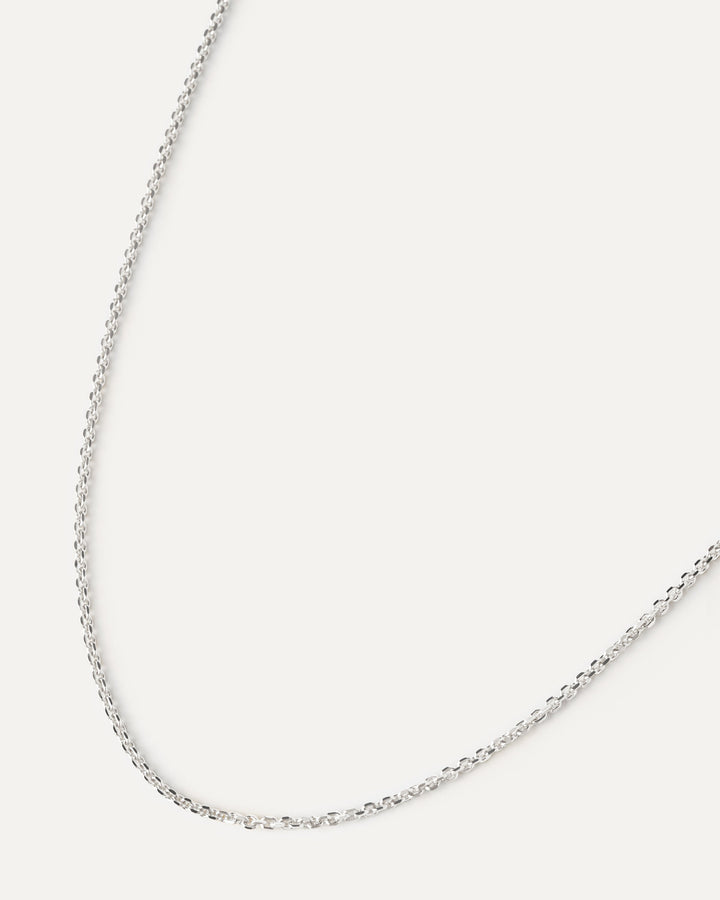 Elegant Sterling Silver Adjustable Chain Necklace for Women, 40-50cm, Delicate & Versatile