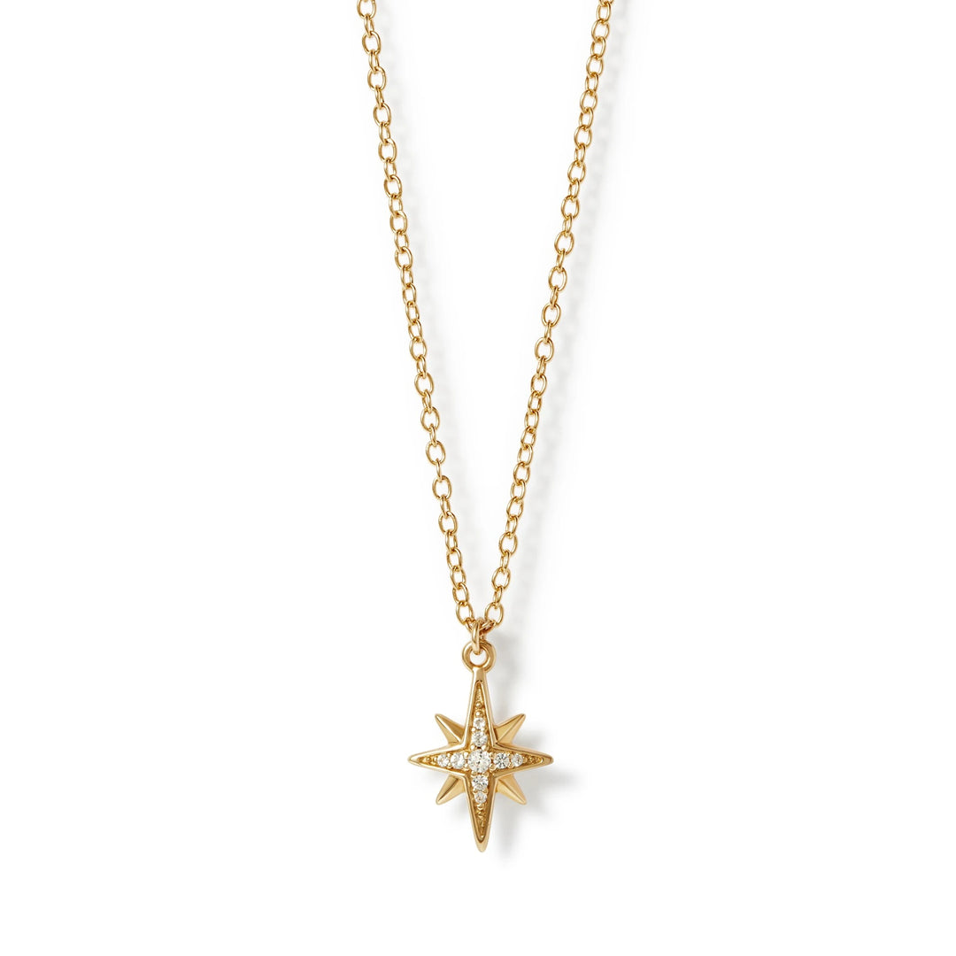 Astley Clarke  Gold Vermeil & Sapphires Celestial Star Pendant Necklace