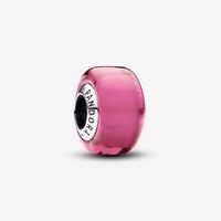 Pandora Silver Pink Mini Murano Glass Charm