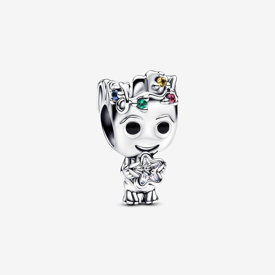 Pandora Silver Marvel Groot Star Charm