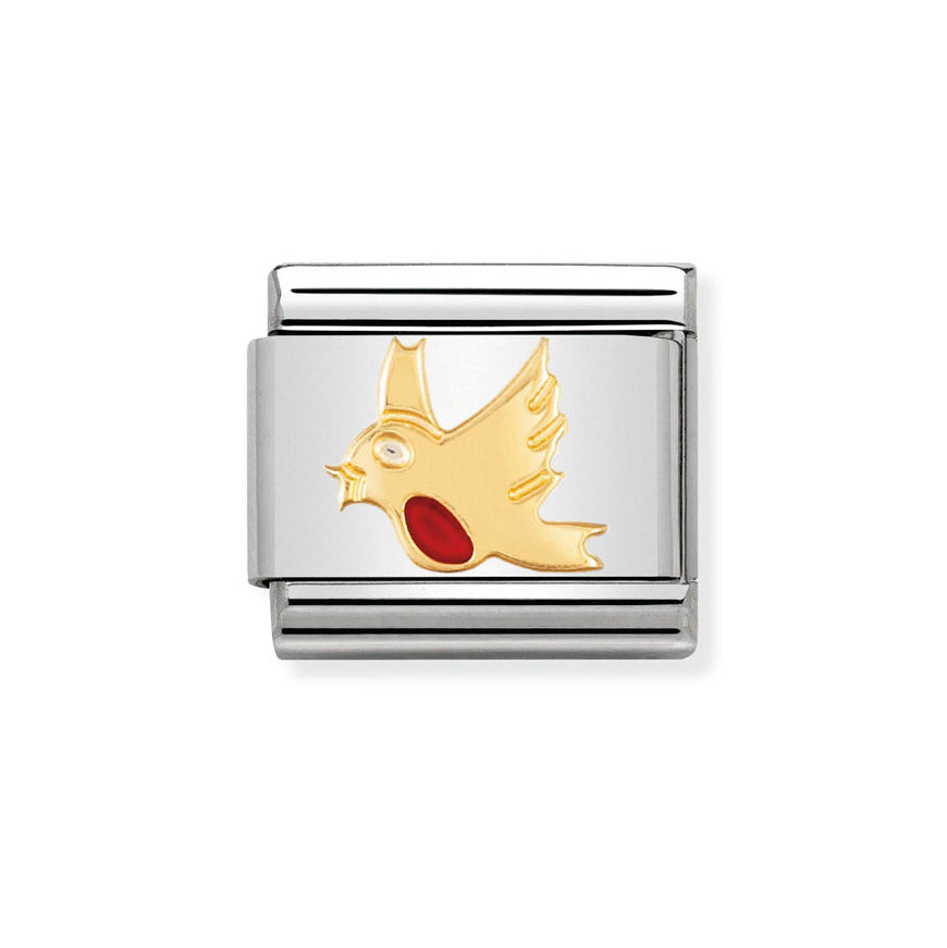 Nomination Classic 18ct Gold Robin Charm
