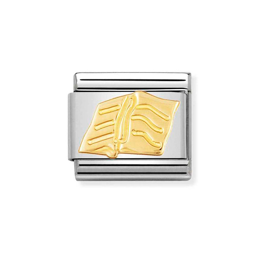 Nomination 18ct Gold Book Charm