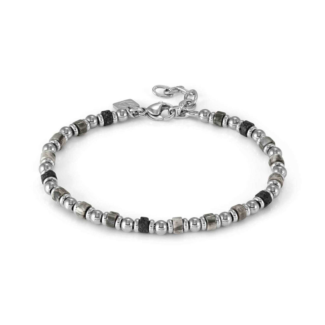 Nomination Classic Silver Instinct Labradorite and Lave Bracelet