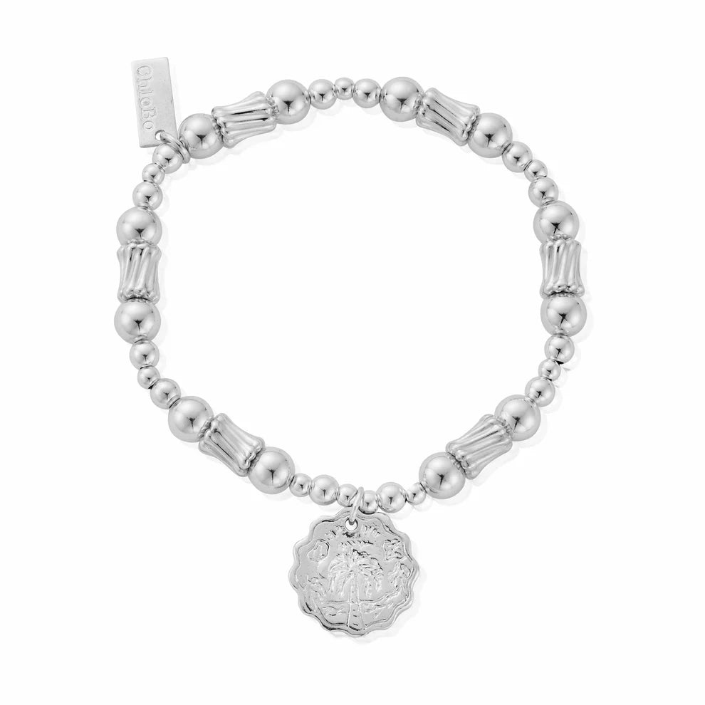 ChloBo Silver Corrugated Twist Dreamers Paradise Bracelet