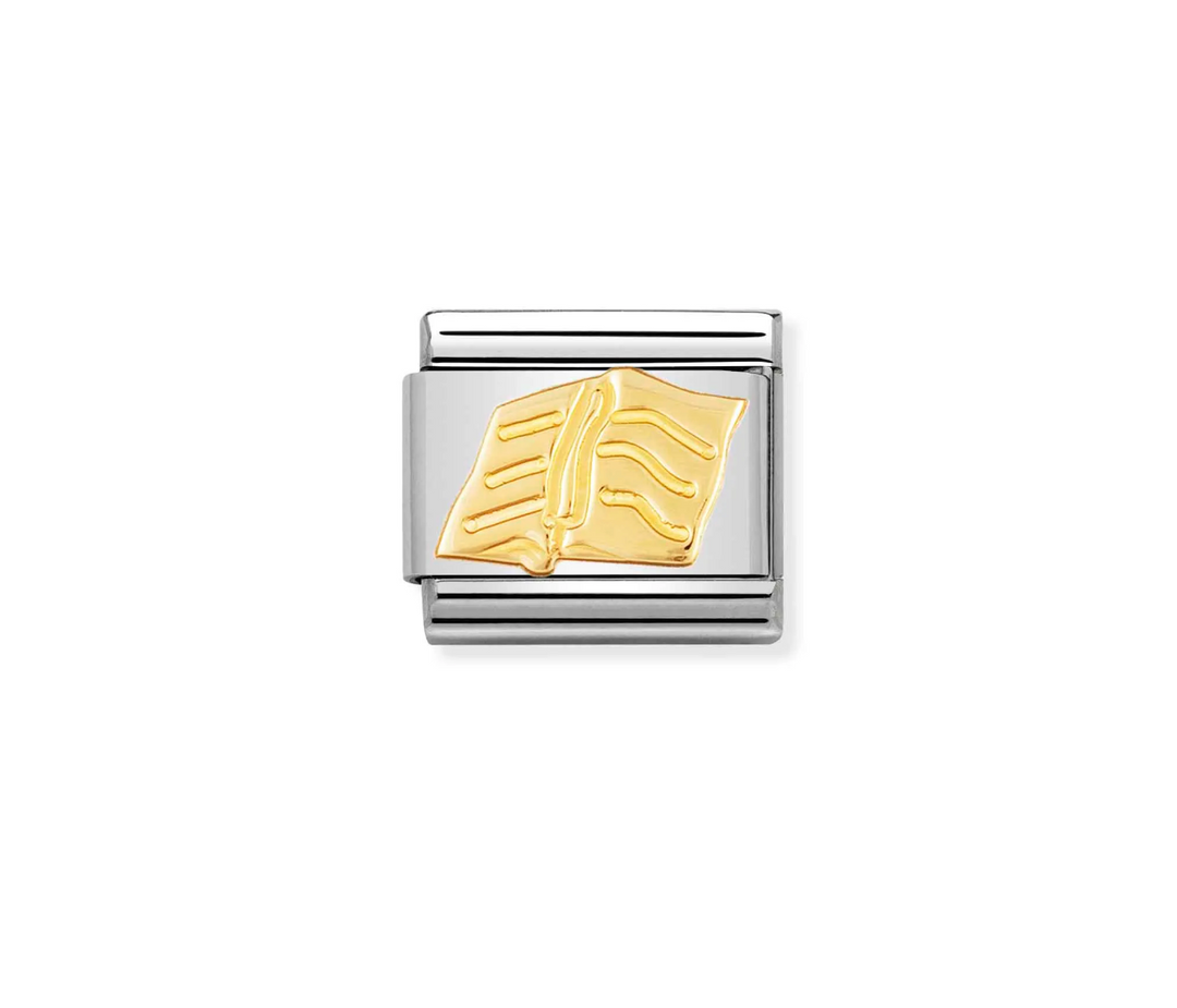 Nomination Gold Classic Book Charm