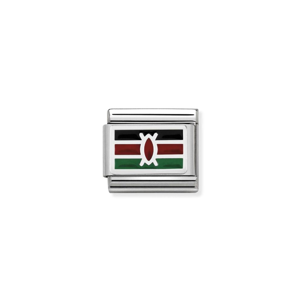 Nomination Classic Kenya Flag Charm
