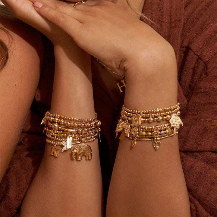 ChloBo 18CT Gold Plated Cute Charm Hummingbird Bracelet image 2