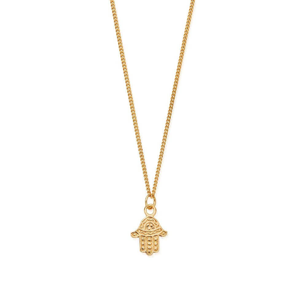 ChloBo 18CT Gold Plated Men's Curb Chain Hamsa Necklace - MococoChloBoGNCC1615M9506921418753Necklaces