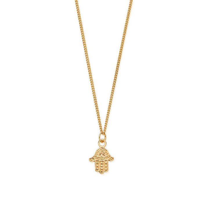 ChloBo 18CT Gold Plated Men's Curb Chain Hamsa Necklace - MococoChloBoGNCC1615M9506921418753Necklaces