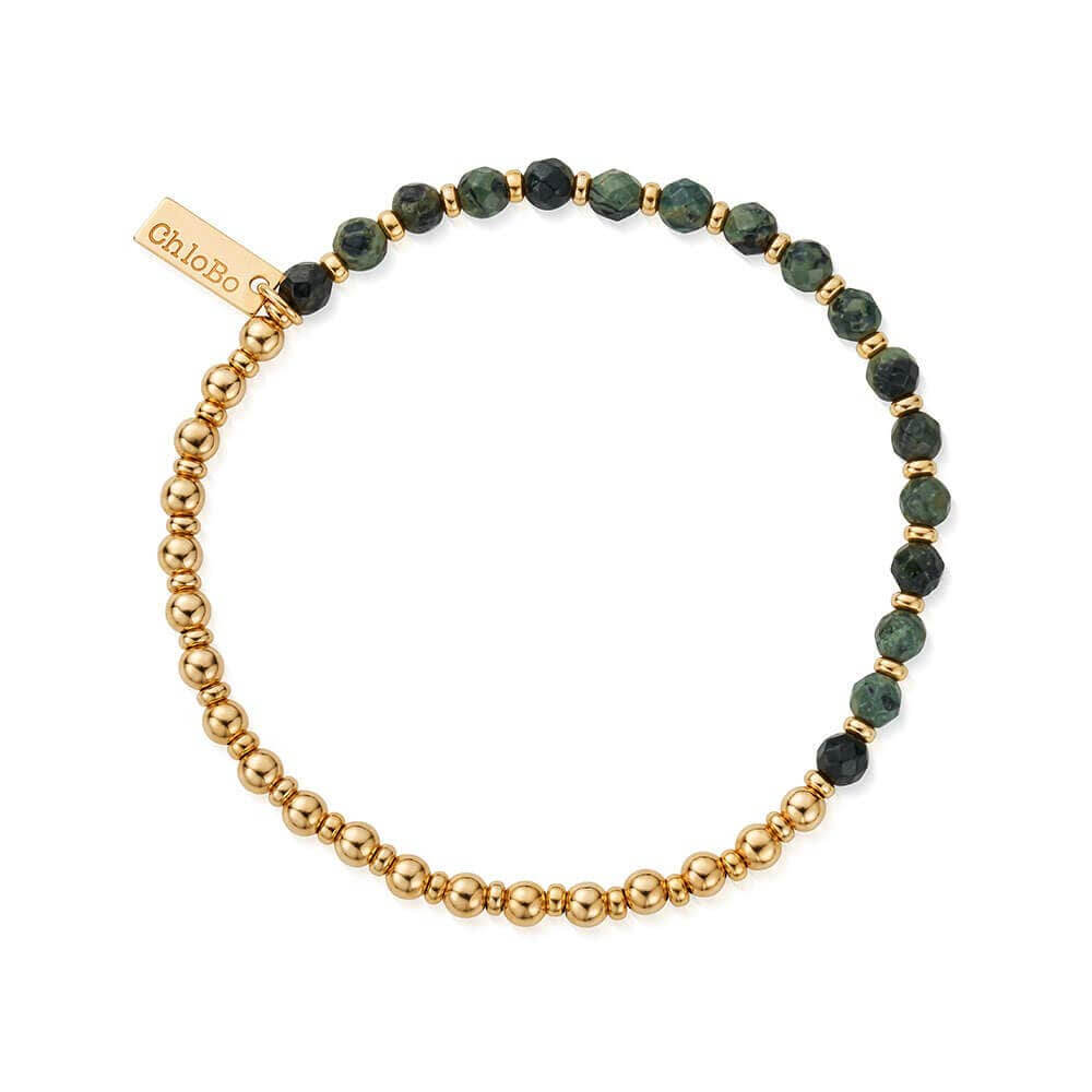 ChloBo 18CT Gold Plated Men's Kambaba Jasper Half and Half Bracelet - MococoChloBoGBKJRBM9508268891336Bracelets