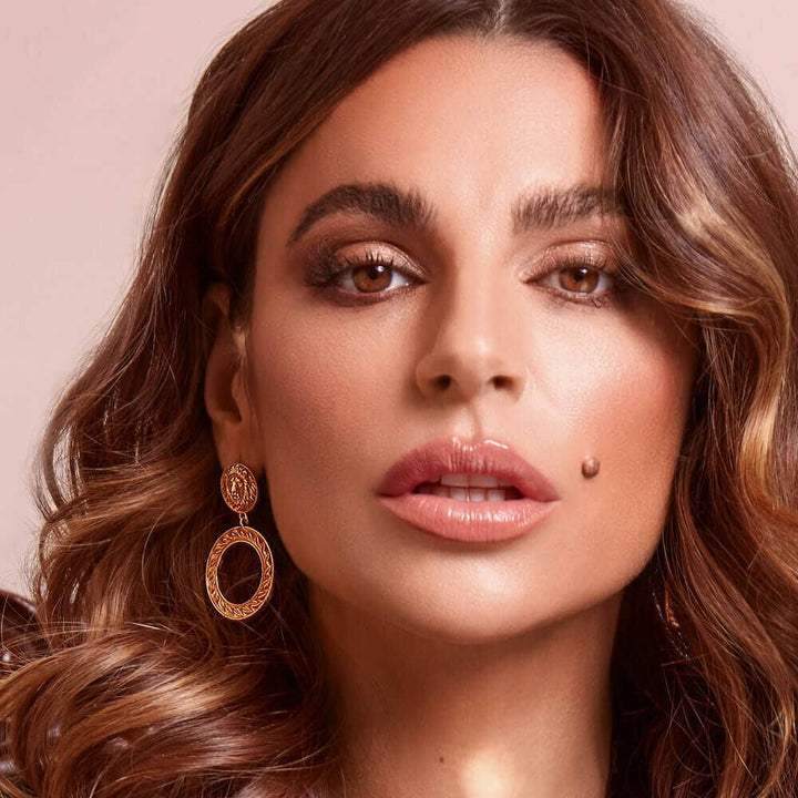 ChloBo 22CT Gold Plated Lion Statement Earrings - MococoChloBoCC - G - ER - 2 - S19503323652396Earrings