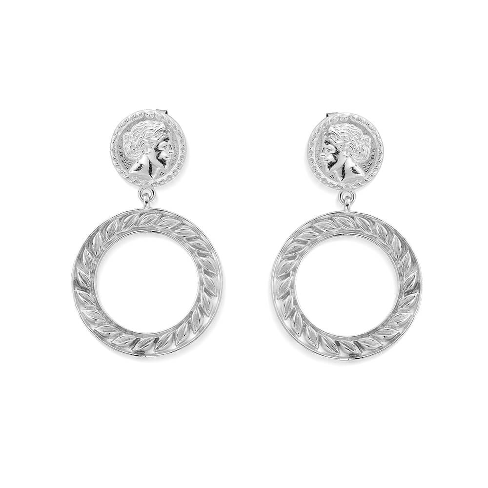 ChloBo 925 Sterling Silver Aphrodite Goddess Statement Earrings - MococoChloBoCC - S - ER - 1 - S19502475633888Earrings