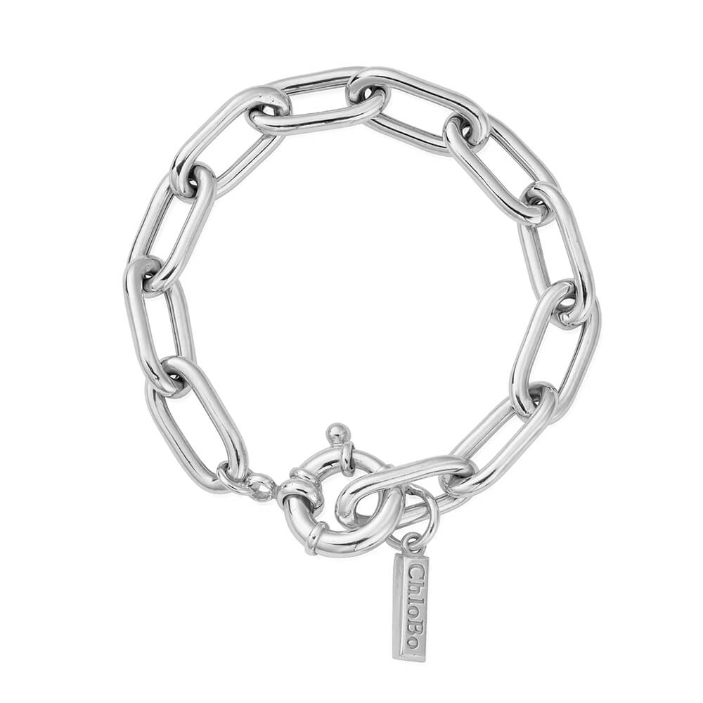 ChloBo 925 Sterling Silver Chunky Link Bracelet - MococoChloBoCC - S - BR - 8 - S19503337154473Bracelets