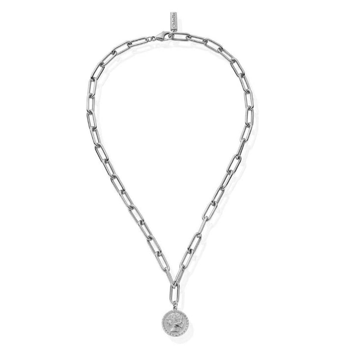 ChloBo 925 Sterling Silver Medium Link Aphrodite Goddess Necklace - MococoChloBoCC - S - NE - 16 - S19501837423426Necklaces