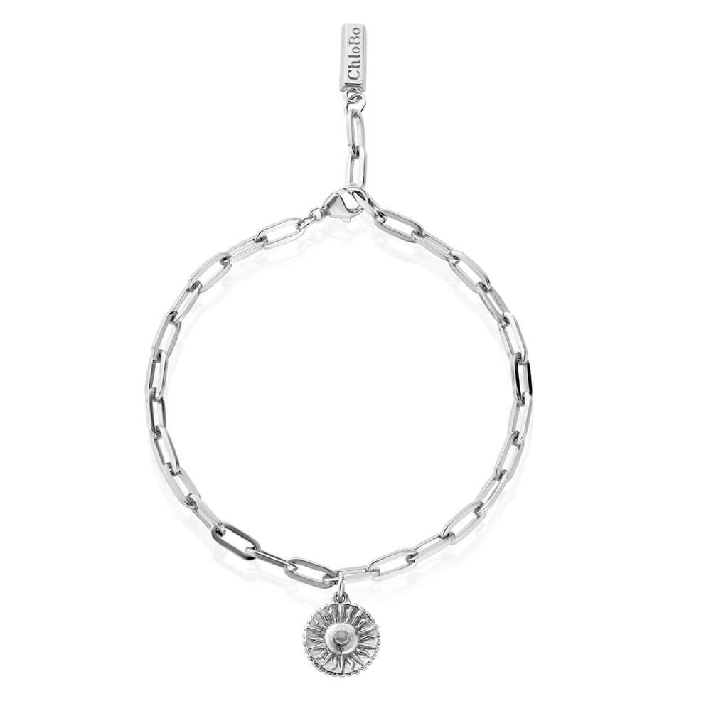 ChloBo 925 Sterling Silver Mini Link Sun Anklet - MococoChloBoCC - S - AN - 3 - S19506619964159Type_Anklets