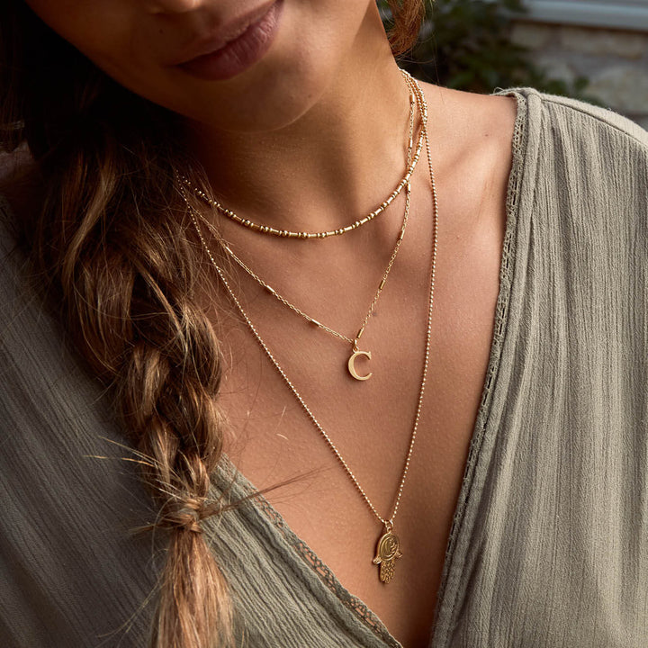 ChloBo Gold Initials A - Z Necklace - MococoChloBoGNCC4041Z9509179944210Necklaces