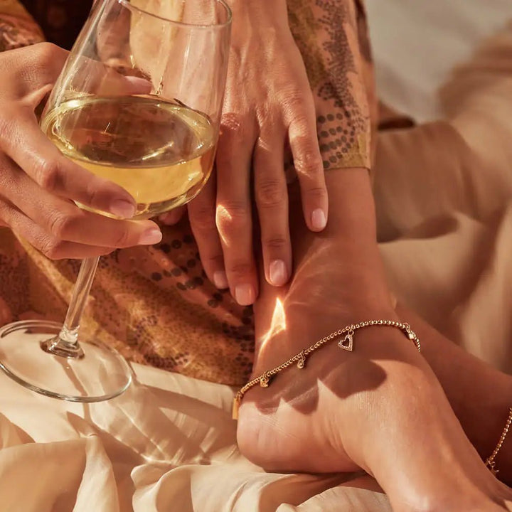 ChloBo Gold Mini Cute Multi Heart Anklet - MococoChloBoGANMC401430959505497888519Anklets