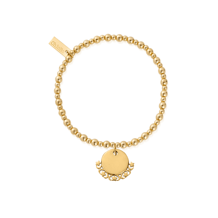 ChloBo Gold Personalised Didi Moon And Stars Bracelet - MococoChloBoPGBDIDI3056/WEB754169354879Bracelets