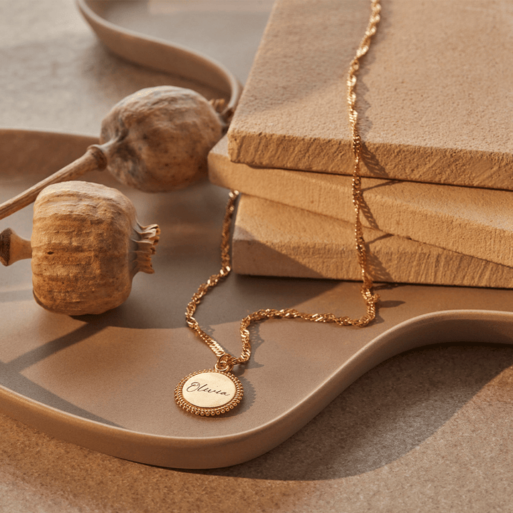 ChloBo Gold Personalised Moon Coin Necklace - MococoChloBoPGNTR3261/WEB9505584392233Necklaces