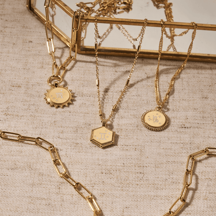 ChloBo Gold Zodiac Moon Coin Necklace - MococoChloBoPGNTR3261/ZOD9505584392233Necklaces