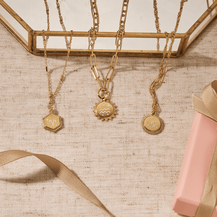 ChloBo Gold Zodiac Moon Coin Necklace - MococoChloBoPGNTR3261/ZOD9505584392233Necklaces