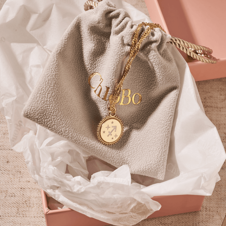 ChloBo Gold Zodiac Moon Coin Necklace - MococoChloBoPGNTR3261/ZOD9505584392233Necklaces