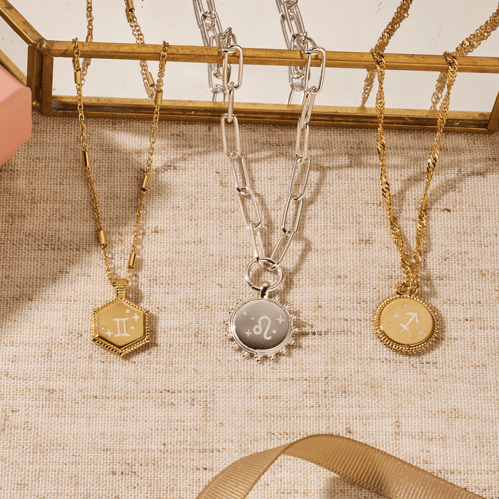 ChloBo Gold Zodiac Moon Coin Necklace - MococoChloBoPGNTR3261/ZOD9505584392233Necklaces