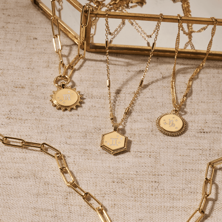 ChloBo Gold Zodiac Moon Coin Necklace - MococoChloBoPGNTR3261/ZOD9505584392233Necklaces