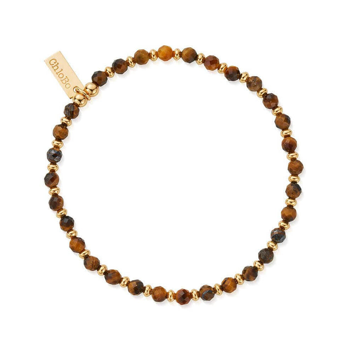 ChloBo Men's Gold Tiger's Eye Mini Disc Bracelet - MococoChloBoGBTEMDM754169352387Bracelets