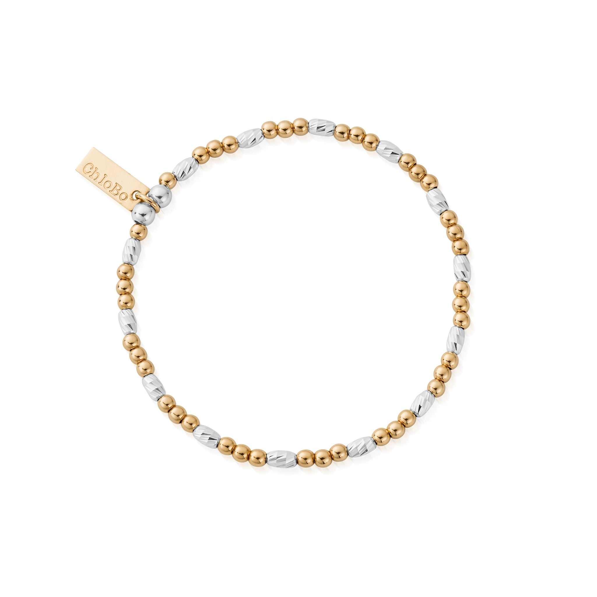 ChloBo 39 Silver Didi Sparkle Starry Moon Bracelet SBDS3078