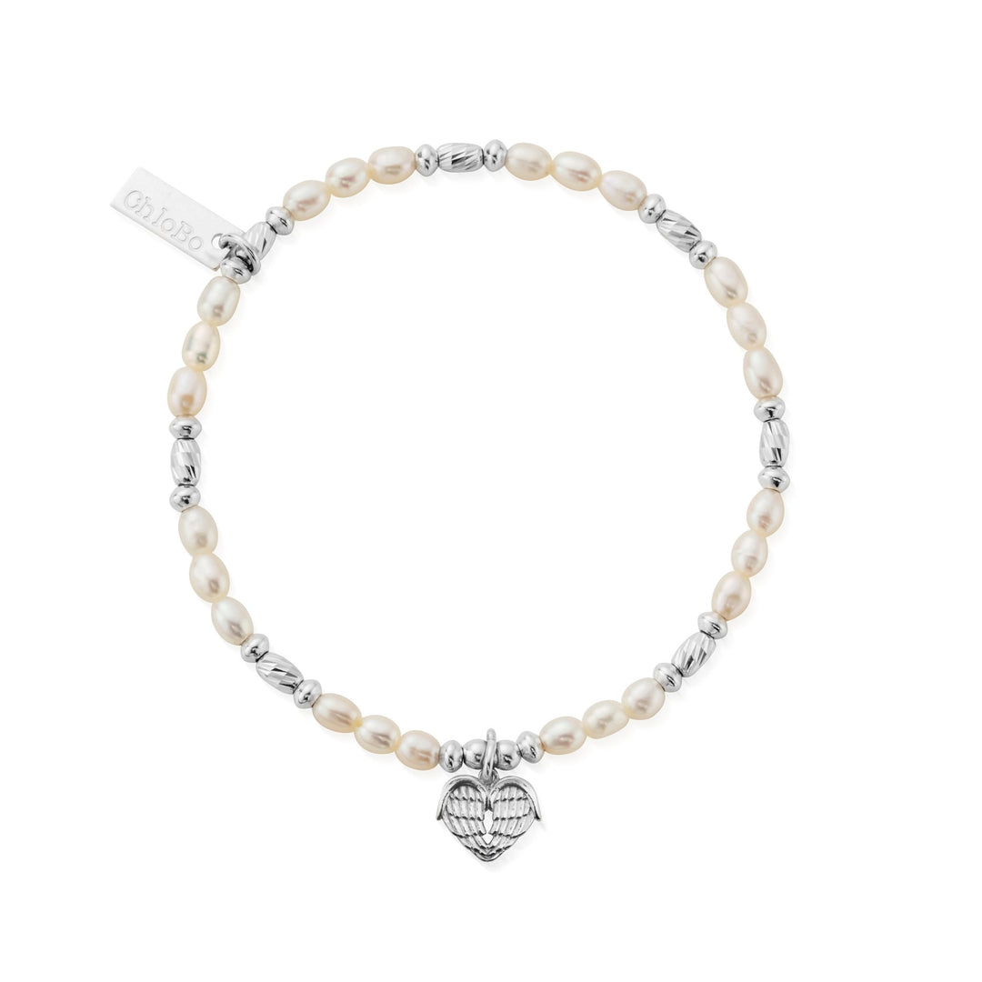 ChloBo Silver and Pearl Heart Of Love Bracelet - MococoChloBoSBRP9010754169354534Bracelets