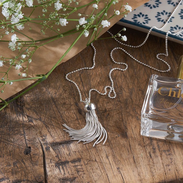 ChloBo Silver Cap Tassel Pendant Necklace - MococoChloBoSCDC211975060436641487Necklaces