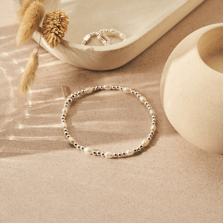 Chlobo Silver Cute Charm Pearl Bracelet - MococoChloBoSBRPCC9503566122779Bracelets