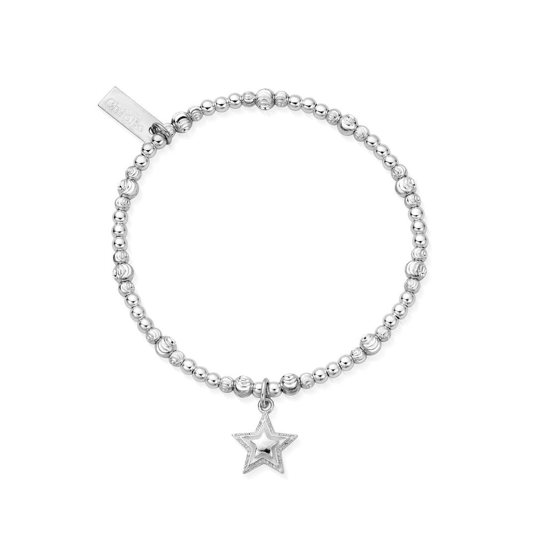 Chlobo Silver Cute Sparkle Beaming Star Bracelet - MococoChloBoSBCS33149504693157467Bracelets