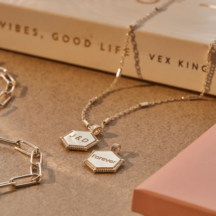 ChloBo Silver Personalised Hexagon Coin Necklace - MococoChloBoPSNCC3266/WEB9508661829783Necklaces