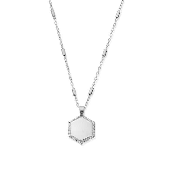 ChloBo Silver Personalised Hexagon Coin Necklace - MococoChloBoPSNCC3266/WEB9508661829783Necklaces
