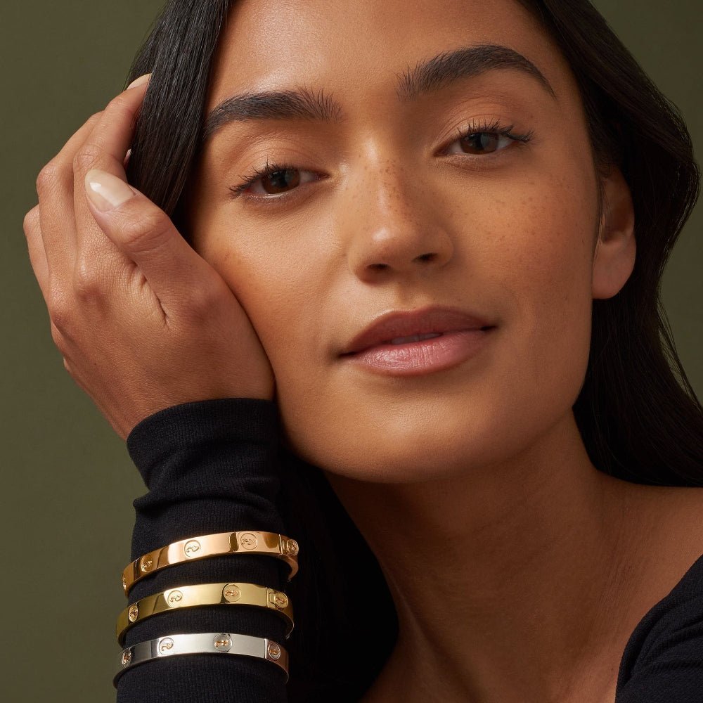 Clogau 1854 Tree of Life Insignia 18ct Gold Bangle (16.5cm) - MococoClogau1854TOLMNBG5051537312178Bracelets