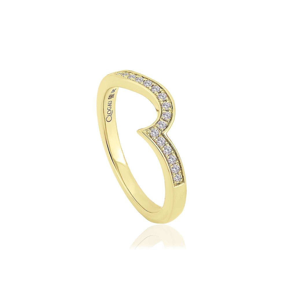 Clogau 18ct Yellow Gold Forever Fairytale Wedding Ring - MococoClogau18YFF - JRings