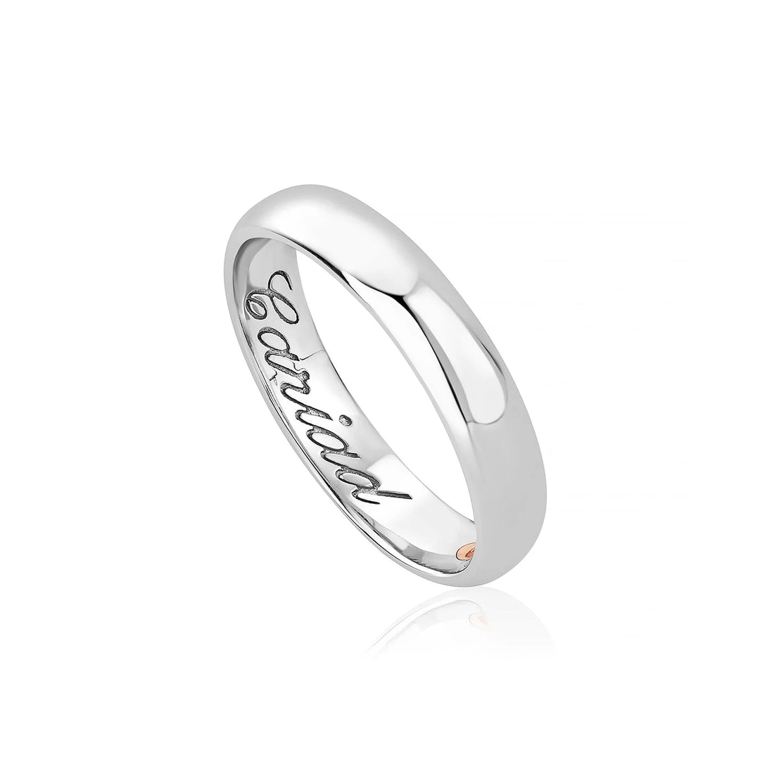 Clogau 4mm Windsor 18ct White Gold Wedding Ring - MococoClogau18WED4DW/M5051537106197Rings