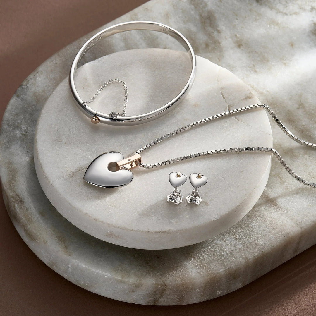 Clogau Cariad Heart Stud Earrings - MococoClogau3SCE0125051537314486Earrings