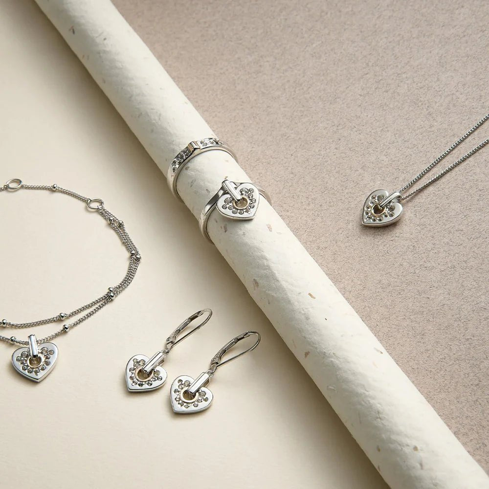 Clogau Cariad Sparkle Heart Drop Earrings - MococoClogau3SCCE015051537324560Earrings