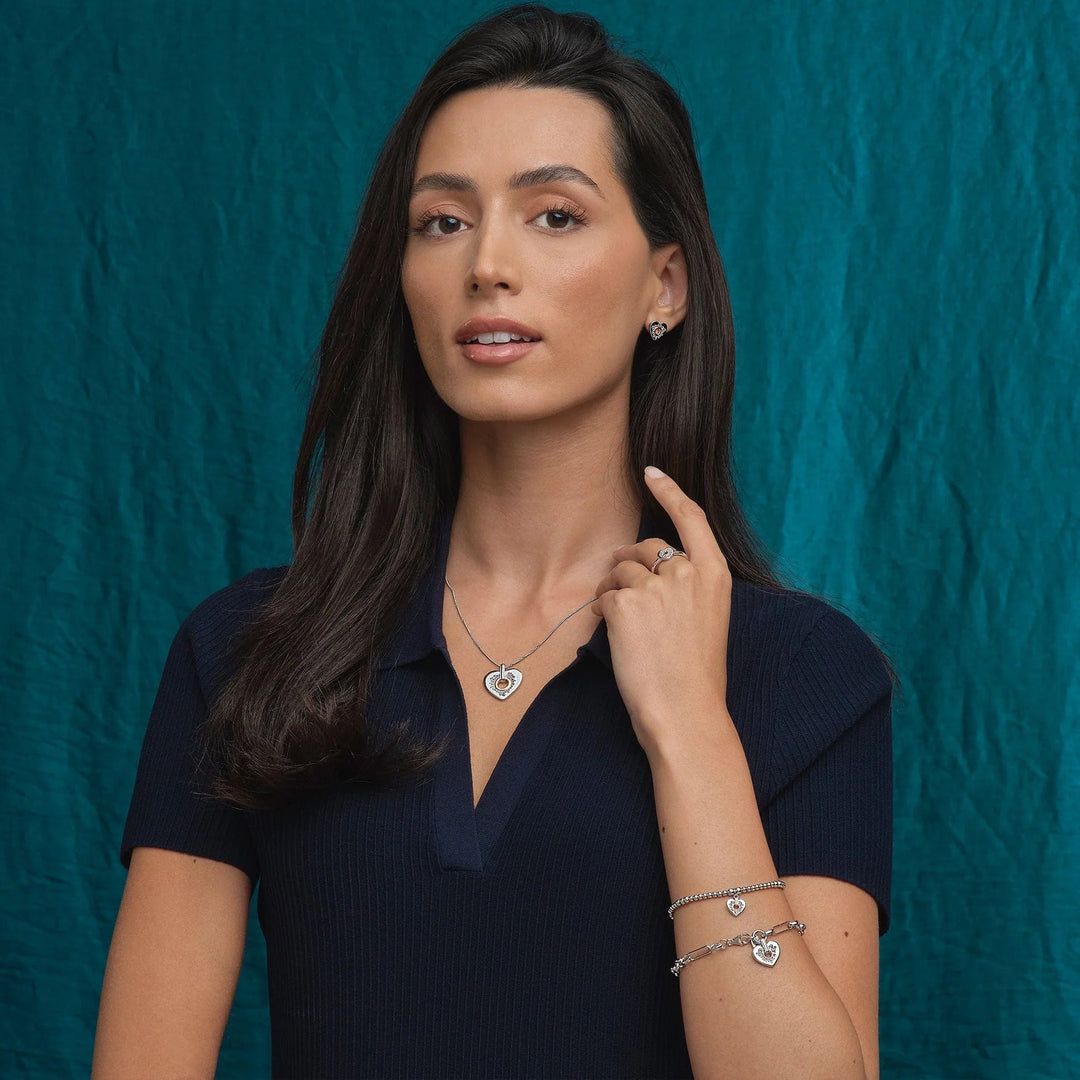 Clogau Cariad Sparkle Heart Silver Stud Earrings - MococoClogau3SCRS06525051537379331Earrings