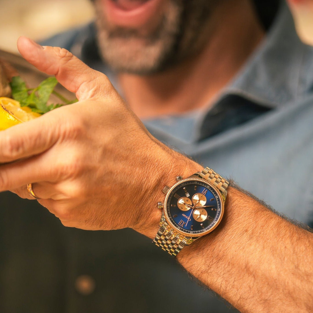 Clogau Dinas Mens Two Tone Navy Watch - MococoClogau4S000405051537381600Watches and Accessories